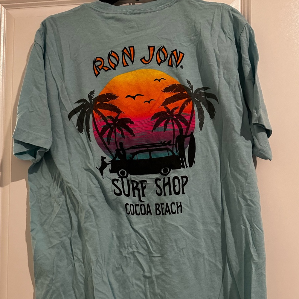 Large Blue Ron Jon Sunset T-shirt